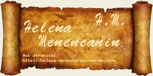 Helena Menenćanin vizit kartica